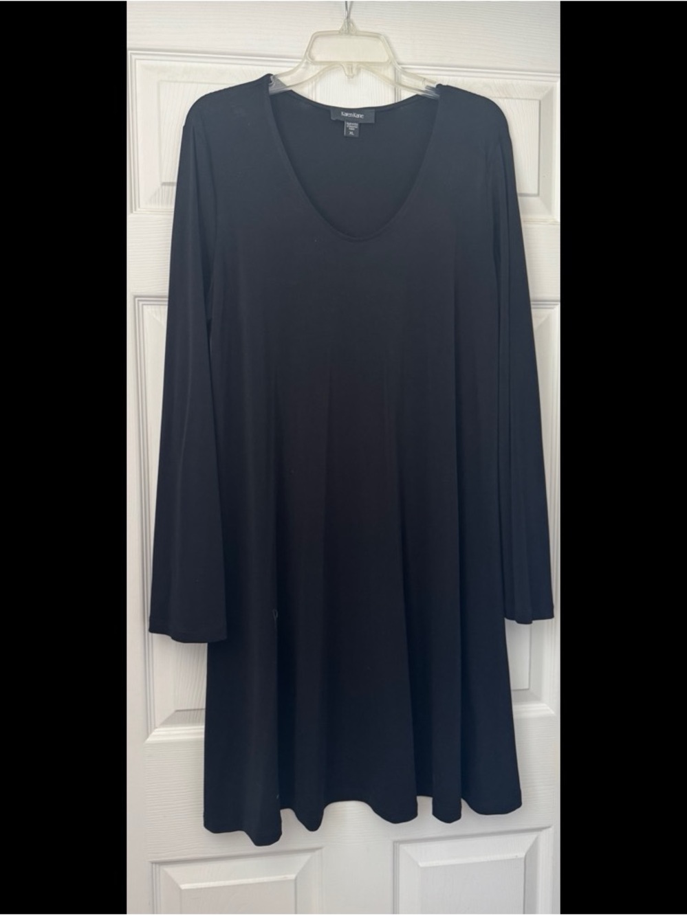 Karen Kane Black Long-Sleeve Mini Dress